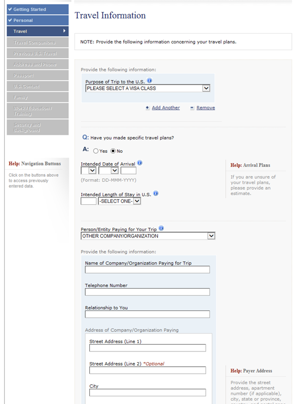 DS-160 Form Guide: Travel Companions Information - Immihelp